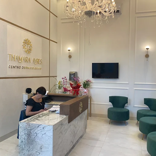 Recepção da clínica Dra. Thamara Ayres